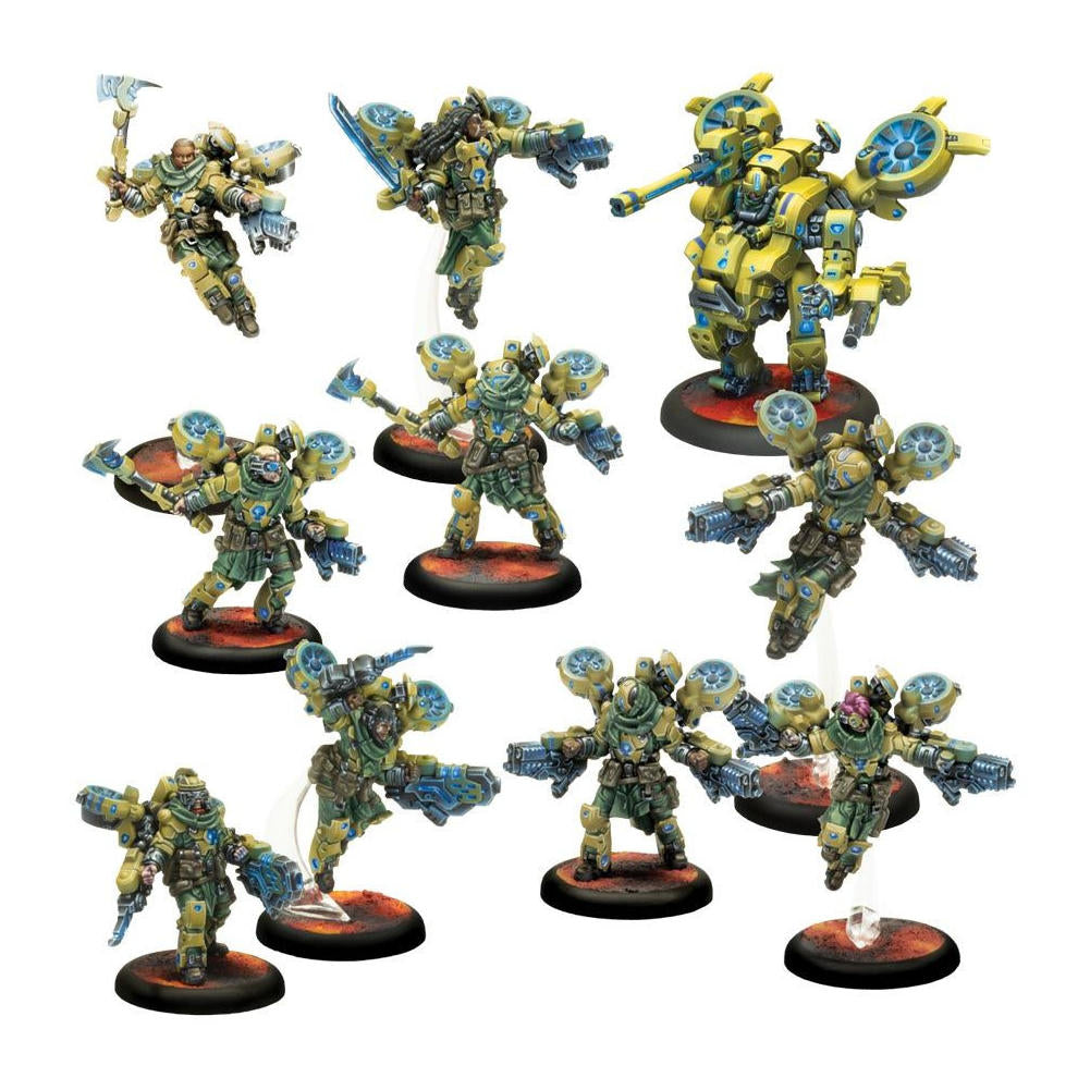 Warcaster Marcher Worlds Cadre: Dragoon Air Cavalry Unpainted Privateer PIP82032
