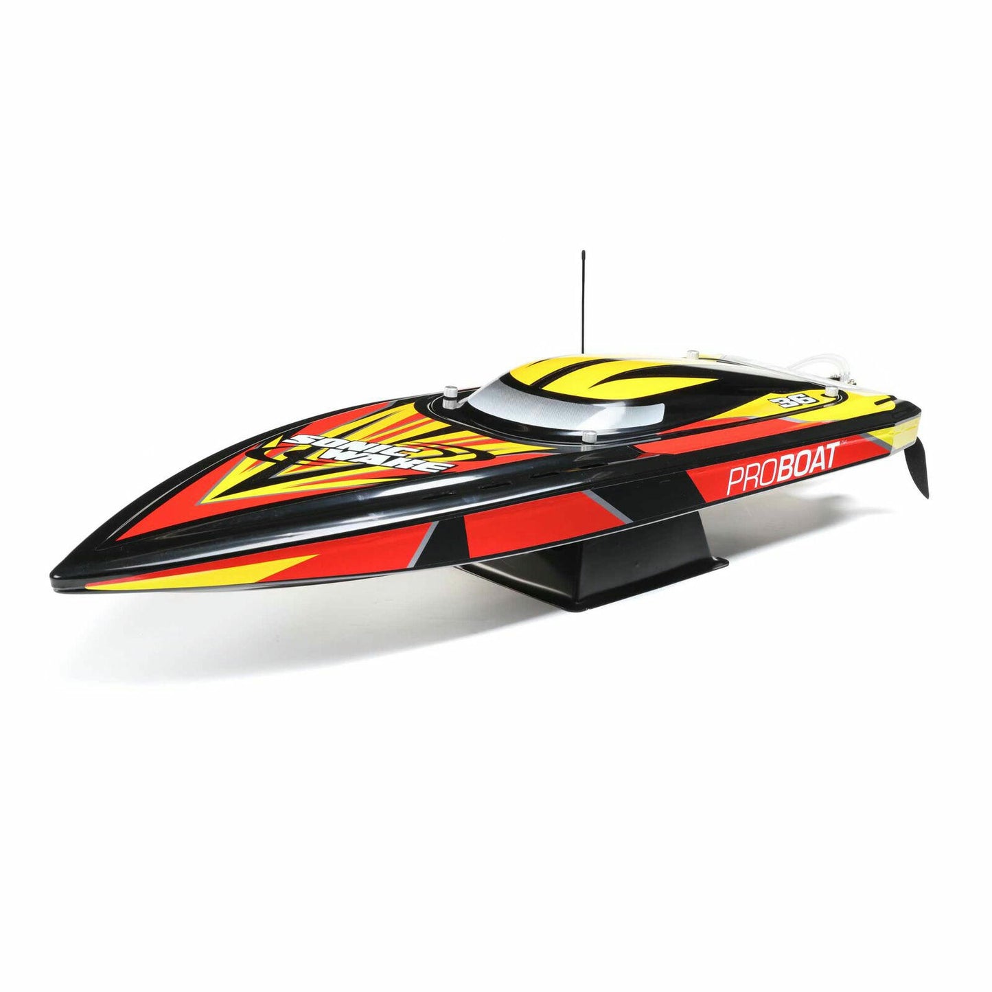 Image of Sonicwake V2 36 Self-Righting Ready-To-Run Brushless Deep-V Race Boat Black/Red