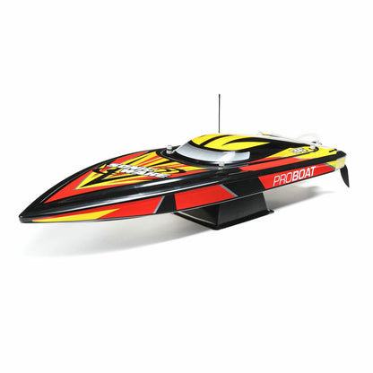 Image of Sonicwake V2 36 Self-Righting Ready-To-Run Brushless Deep-V Race Boat Black/Red
