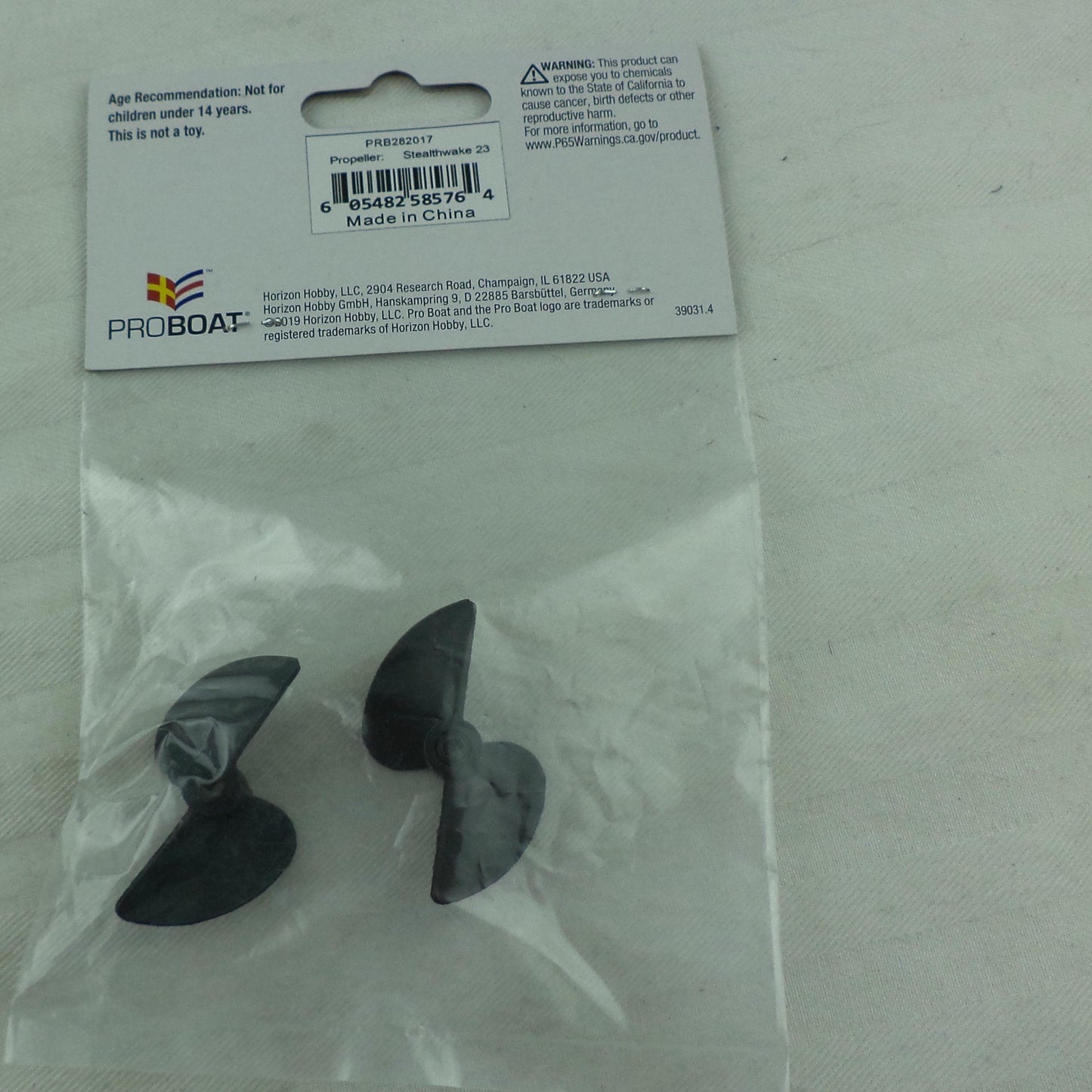 Image of ProBoat 1.6x1.6 2-Blade Boat Propeller for 1/8 Shaft PRB282017