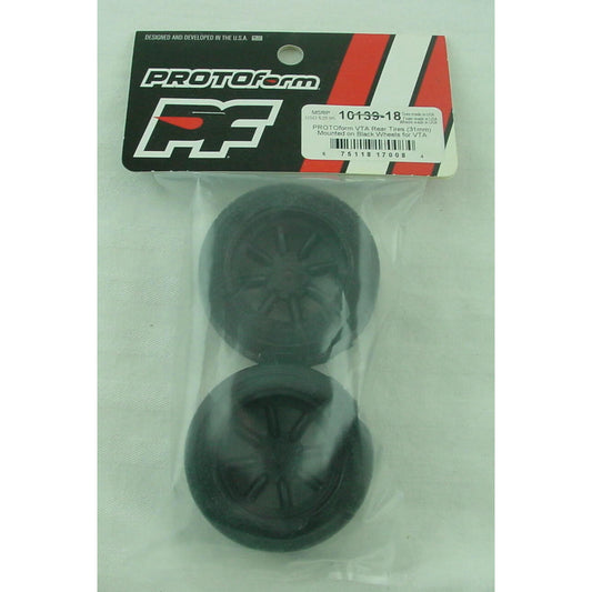 Image of Protoform VTA Vintage Class 31mm RearTouring Car Tires/Black Wheel PRO10139-18