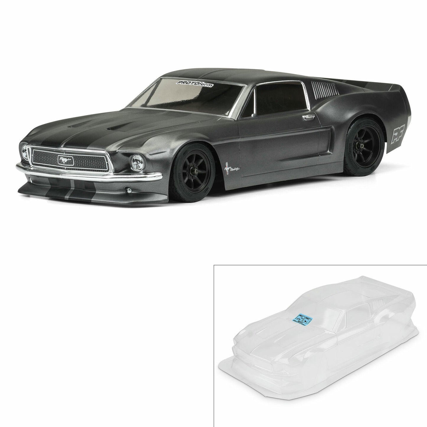 Image of ProtoForm 1/10 VTA Class 1968 Ford Mustang Clear Body PRM1558-40