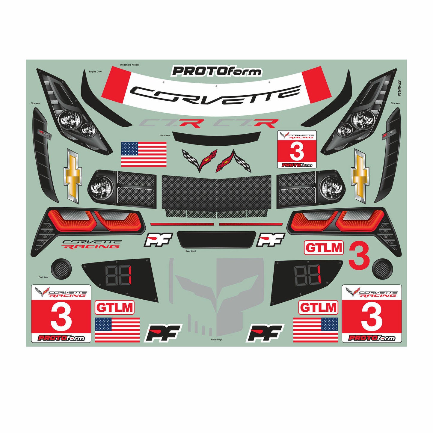 Image of PROTOform Nissan GT-R R35 Pro Mod SCT Drag Car Body (Unpainted) PRM1585-00