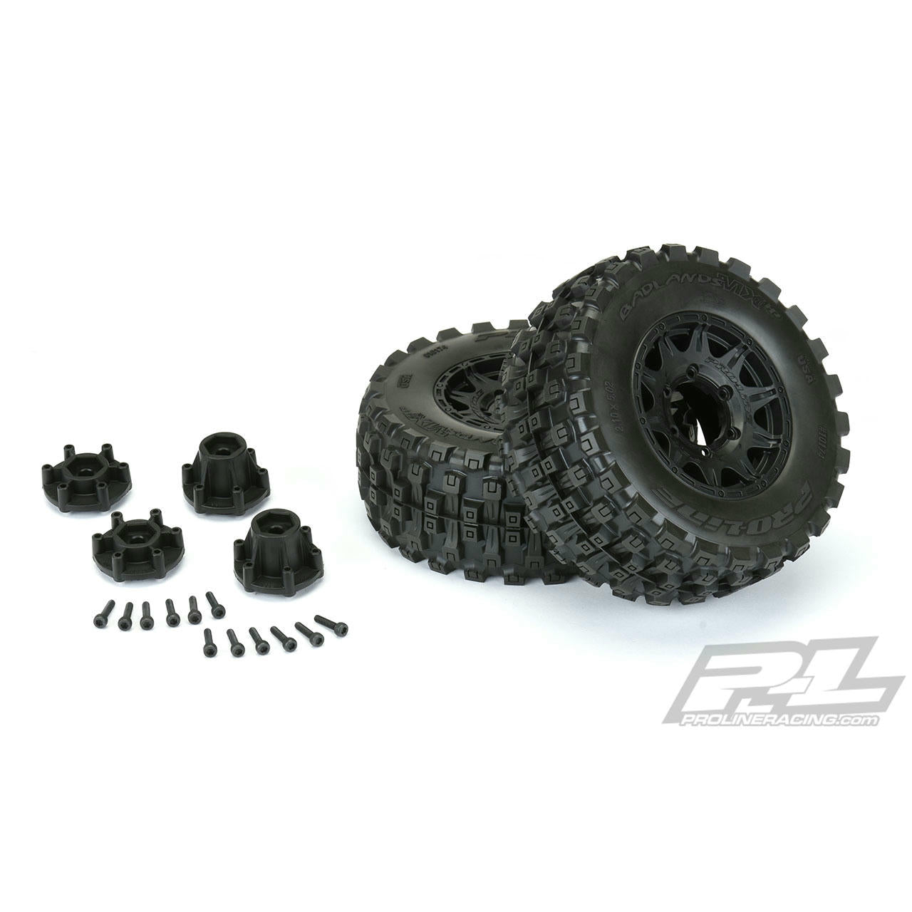 Image of Pro-Line BELTED Badlands 2.8 All Terrain Tires Mntd Raid 6x30 Wheels 10174-10