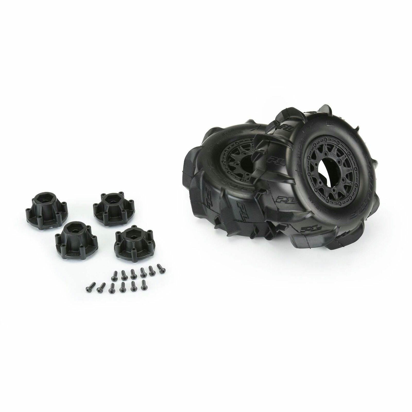 Image of Pro-Line Dumont Mounted Sand/Snow Paddle 2.2/3.0 Short Course Truck Tires 2pcs