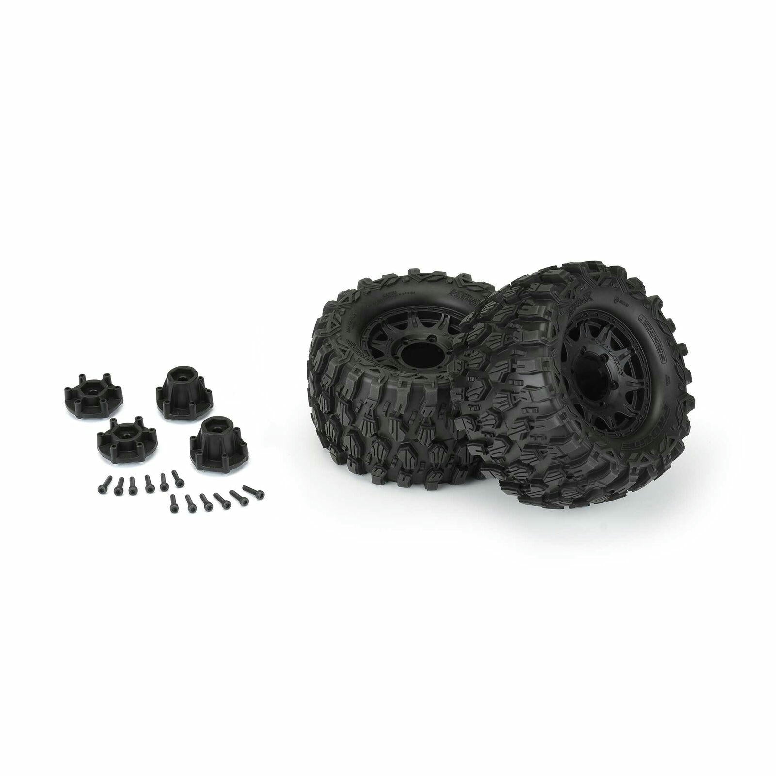 Image of Pro-Line 2.8 Hyrax Mounted All Terrain Tires Stampede 2WD/4WD 10190-10