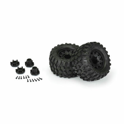 Image of Pro-Line 2.8 Hyrax Mounted All Terrain Tires Stampede 2WD/4WD 10190-10