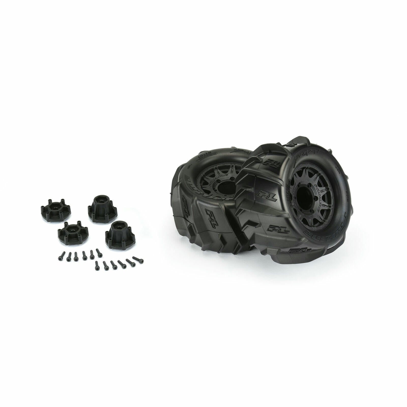 Image of Pro-Line 2.8 Dumont Mounted Paddle Sand/Snow Tires Stampede 2WD/4WD 10193-10