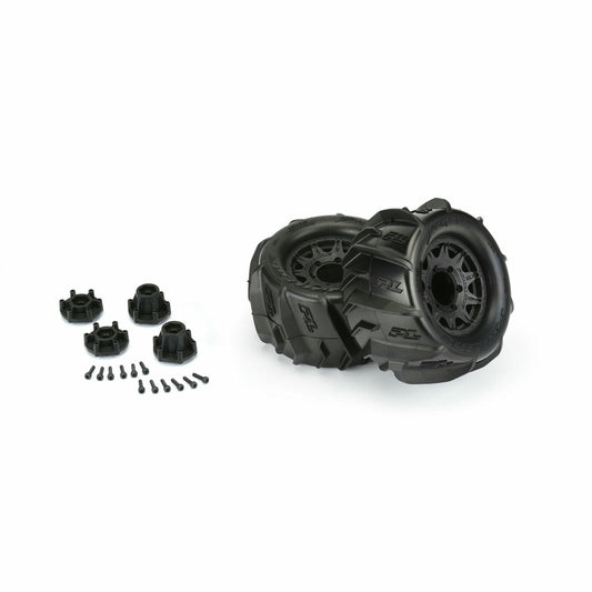 Image of Pro-Line 2.8 Dumont Mounted Paddle Sand/Snow Tires Stampede 2WD/4WD 10193-10