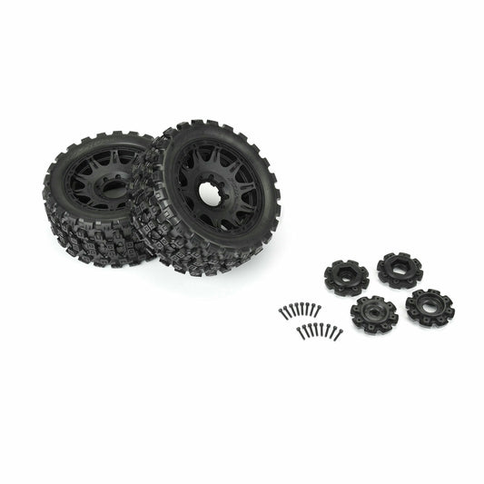 Image of 1/6th Badlands MX57 5.7 Mounted All-Terrain Tires (2pcs) fits X-Maxx/Kratons 8S