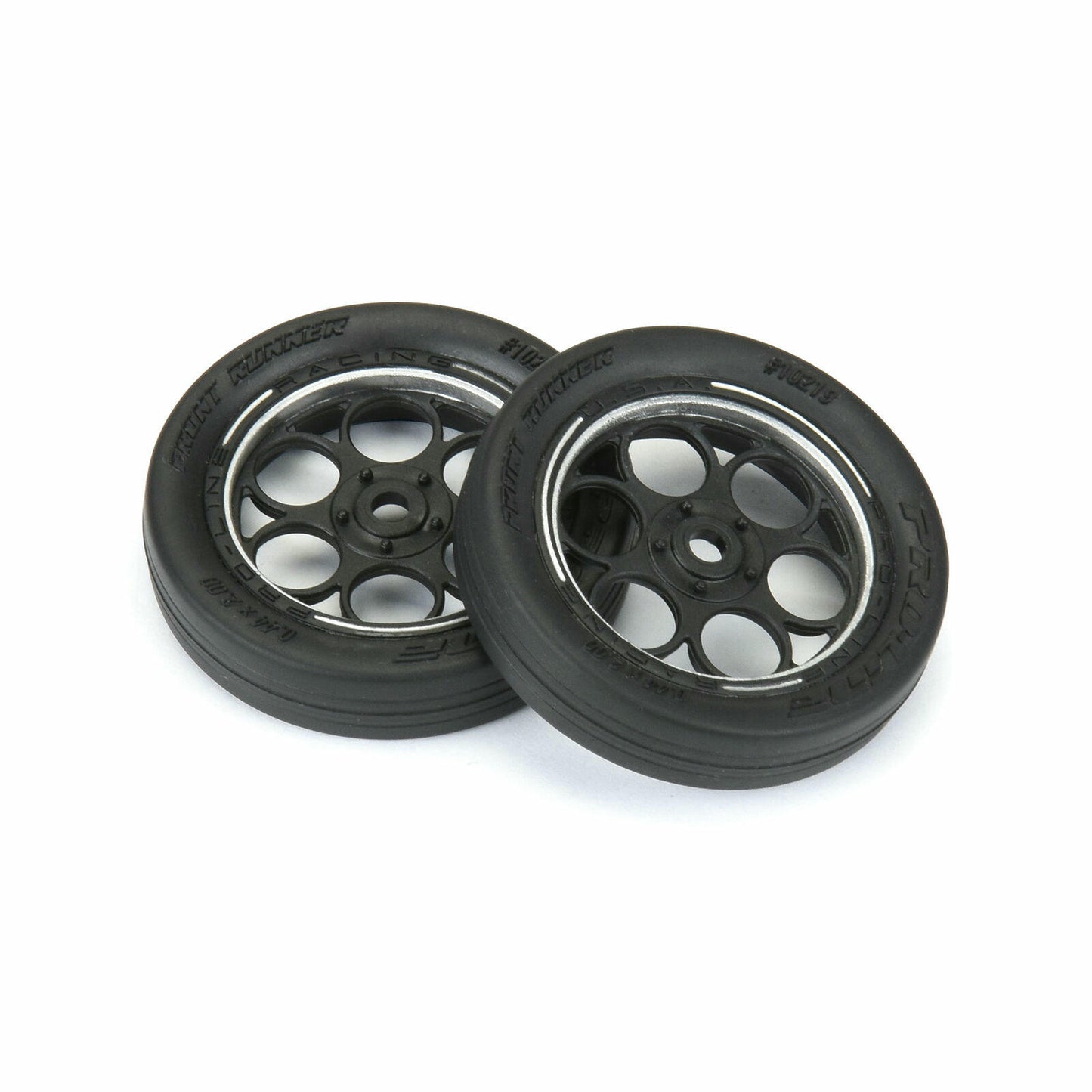 Image of Pro-Line 1/16th Scale Losi Mini-Drag Car Front Runner Mounted Tires (2pcs) 