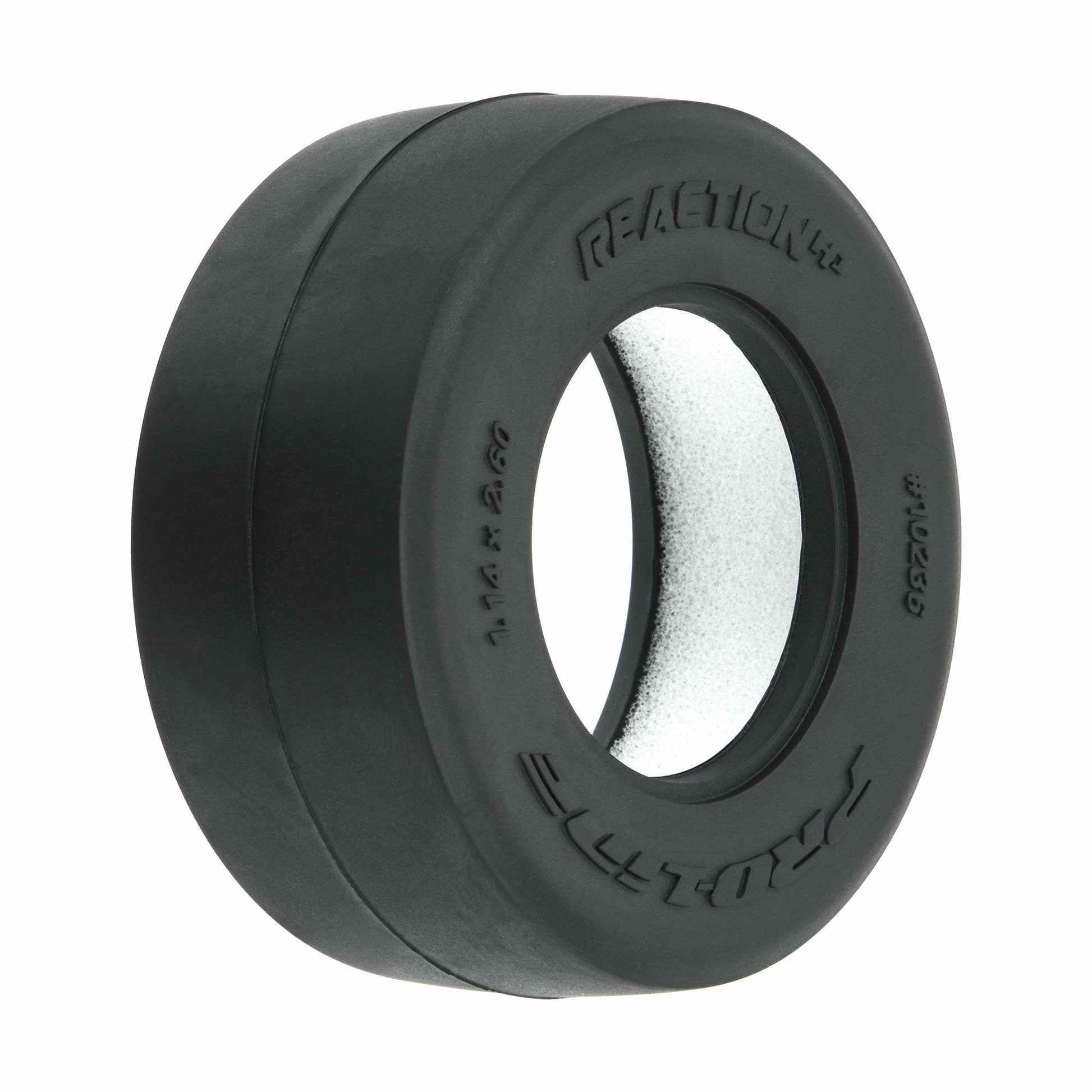 Image of Pro-Line 1/16th Scale Losi Mini-Drag Car Reaction HP Tires (2pcs) PRO1023600