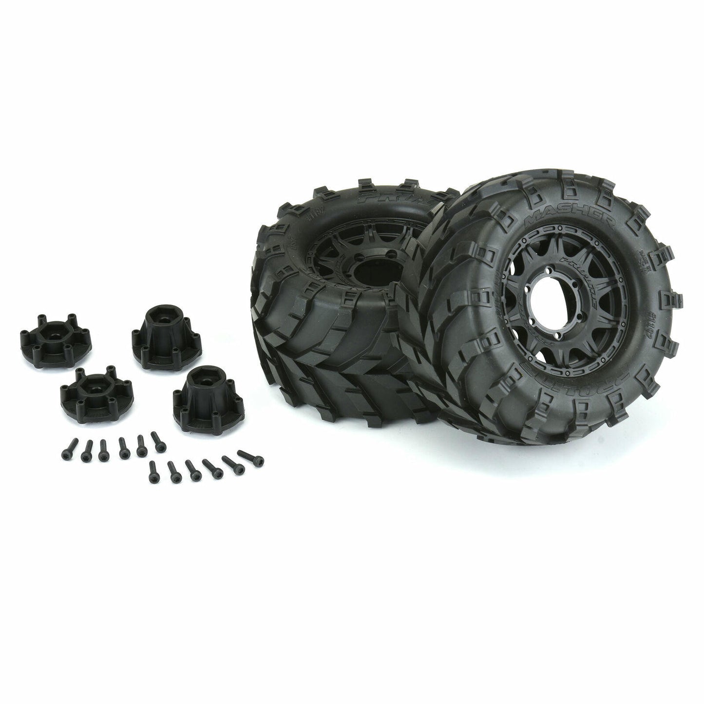 Image of Pro-Line Racing 1/10 Masher 2.8 All Terrain Tires Mounted Raid 6x30 Wheels 2pcs