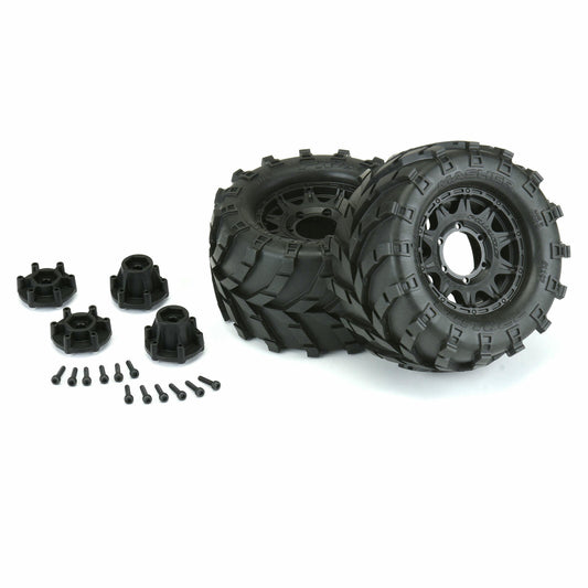 Image of Pro-Line Racing 1/10 Masher 2.8 All Terrain Tires Mounted Raid 6x30 Wheels 2pcs