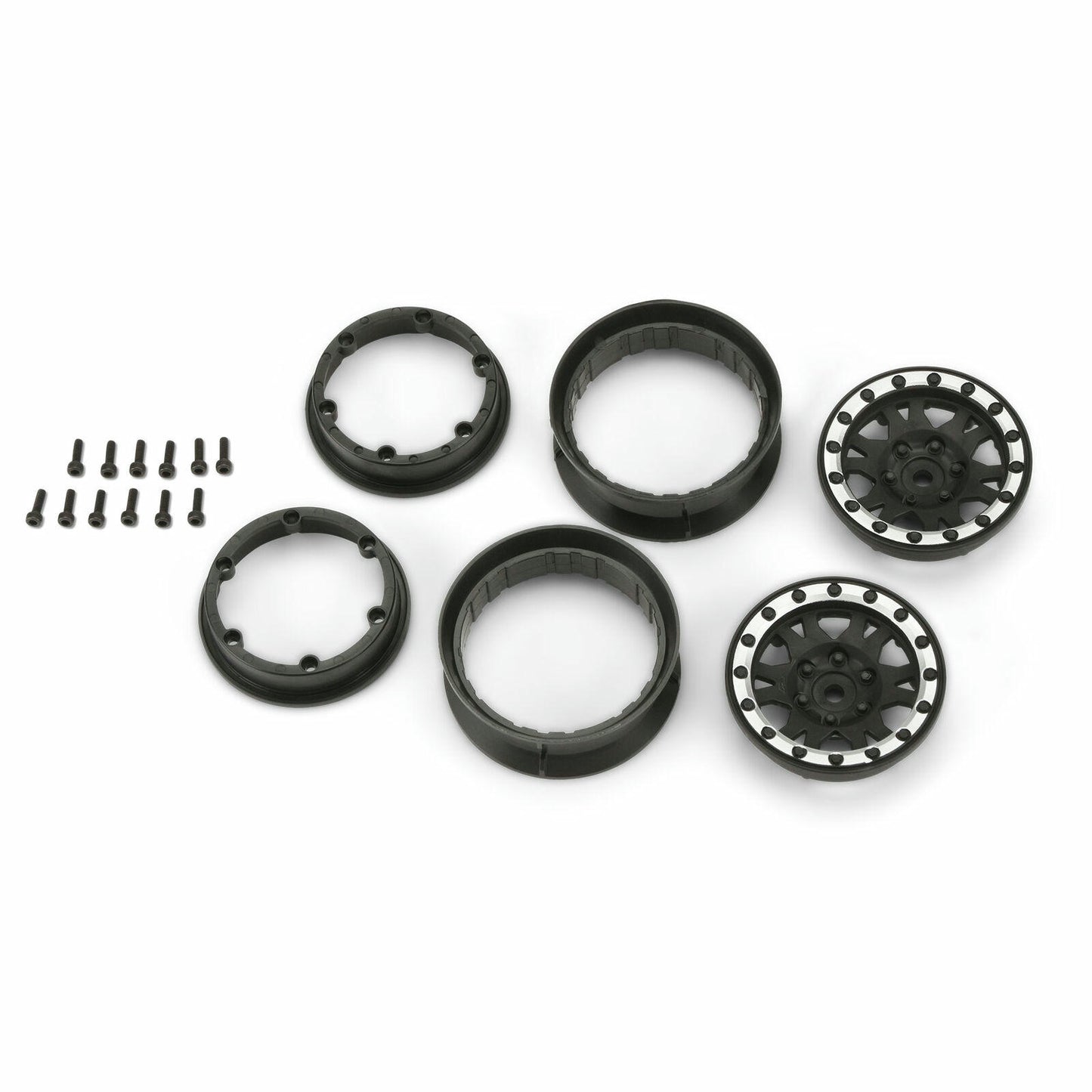 Image of Pro-Line Racing Impulse 1.9 Black Bead-loc Spoked Wheels PRO2769-13