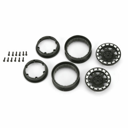 Image of Pro-Line Racing Impulse 1.9 Black Bead-loc Spoked Wheels PRO2769-13