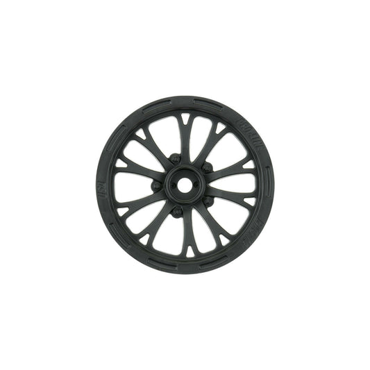 Image of Pro-Line Pomona Drag Spec Black SC Short Course Truck Front Wheels PRO2775-03
