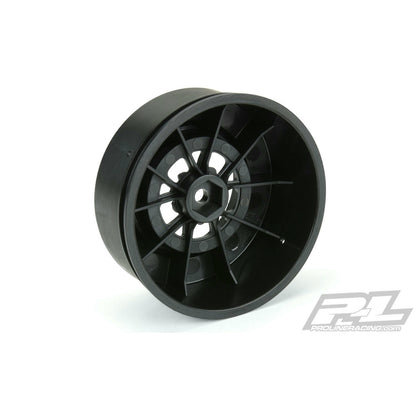 Image of Pro-Line Pomona Drag Spec Black SC Short Course Truck Wheels 12mm Hex PRO2776-03