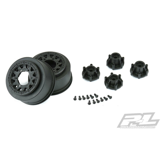 Image of Pro-Line Raid 2.2/3.0 Black Short Course Truck Wheels Slash 2WD/4x4 PRO2785-03