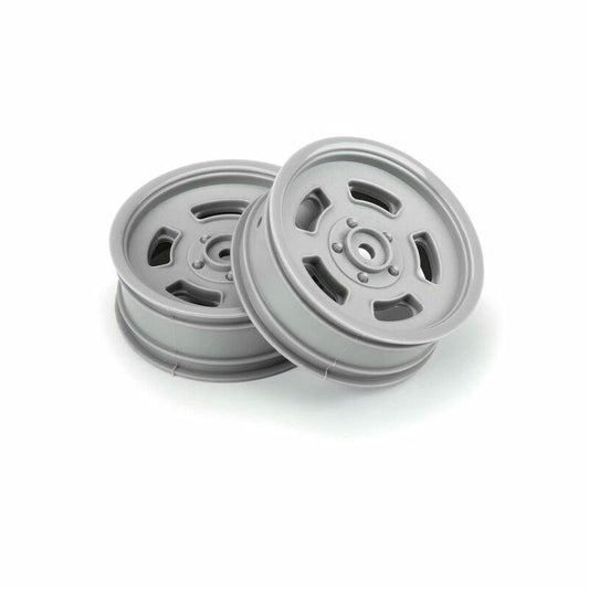 Image of Pro-Line Slot Mag Drag Spec 2.2 Stone Gray Front Drag CAr Wheels PRO2792-05