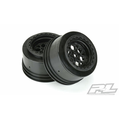 Image of Pro-Line Showtime+ Wide Black SC Short Course Truck Wheels 12mm Hex PRO2794-03