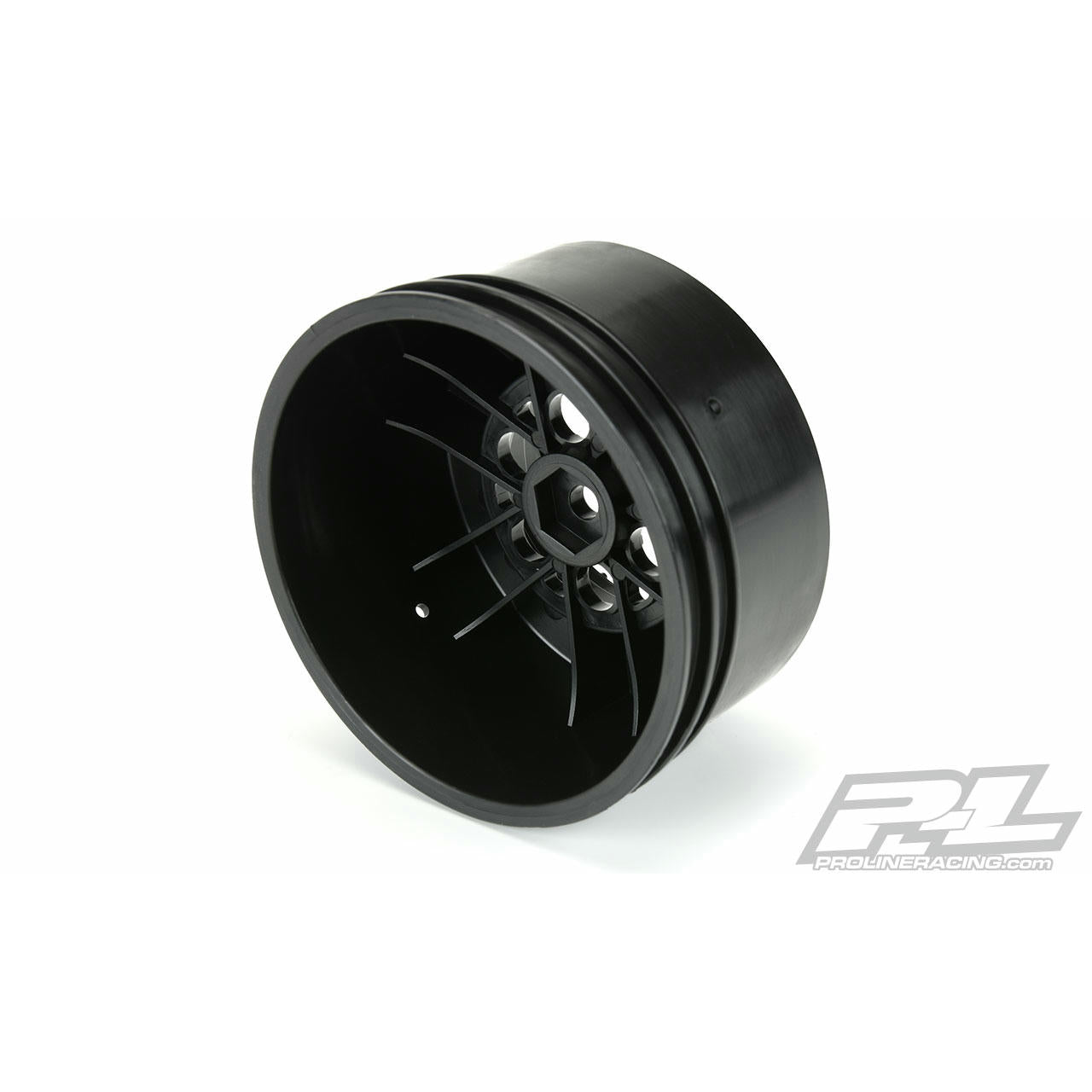 Image of Pro-Line Showtime+ Wide Black SC Short Course Truck Wheels 12mm Hex PRO2794-03