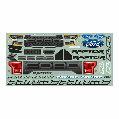 1/10 2017 Ford F-150 Raptor Clear Body Stampede