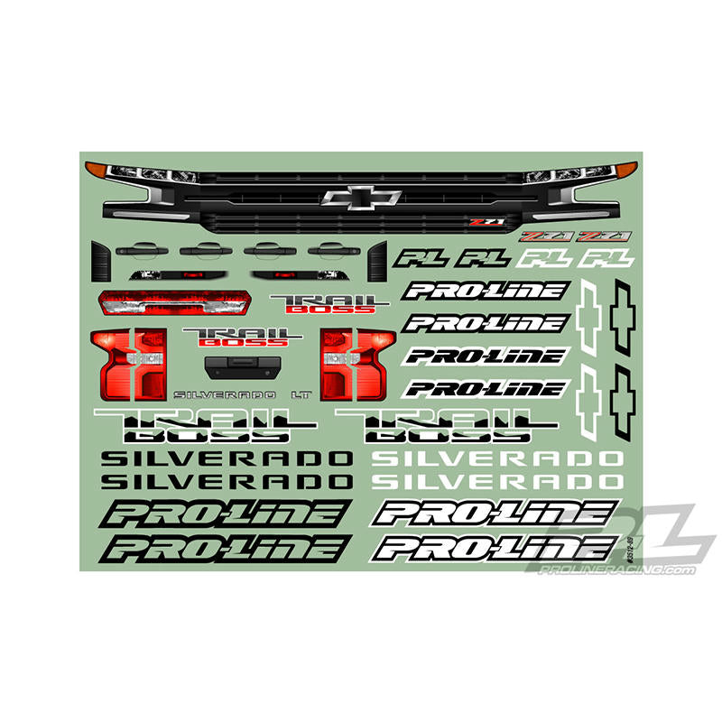 Image of 2019 Chevy Silverado Z71 Trail Boss Unpainted Body 351200 fits Traxxas Slash 2WD