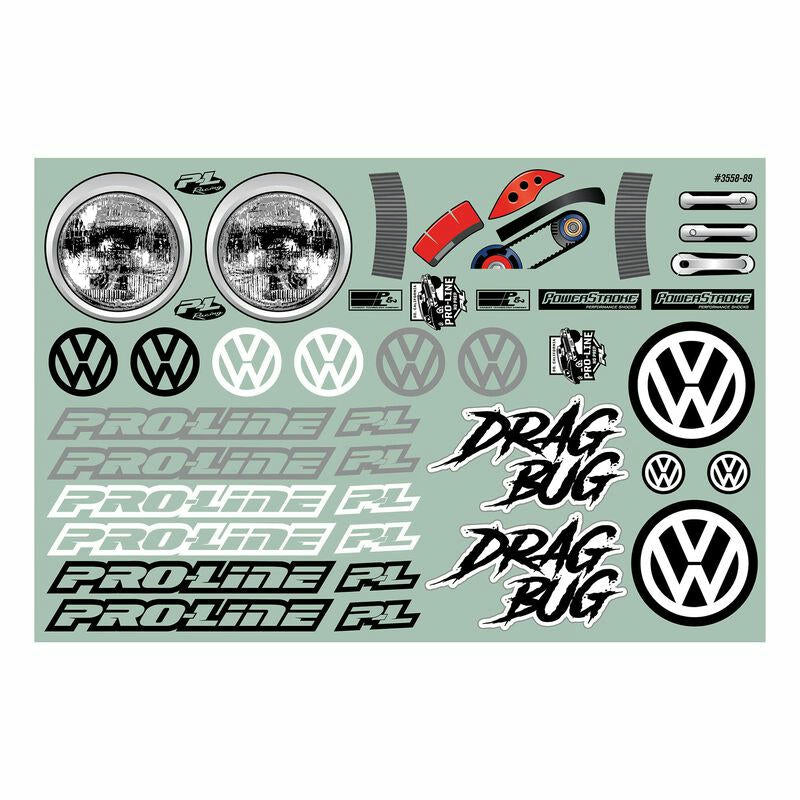 Image of Traxxas Slash/Associated DR10 Volkswagen Bug Drag Car Body 3558-00