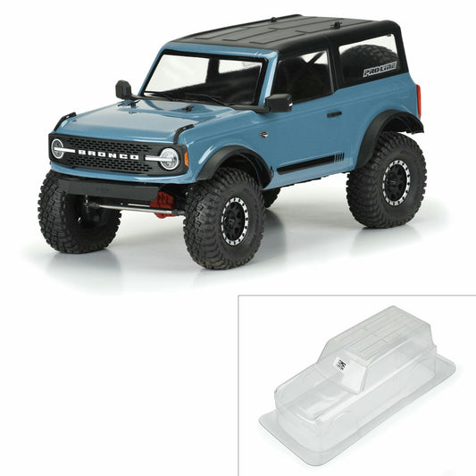 Image of Pro-Line 2021 Ford Bronco Unpainted Truck Body Fits 11.4WB Rock Crawler 3569-00