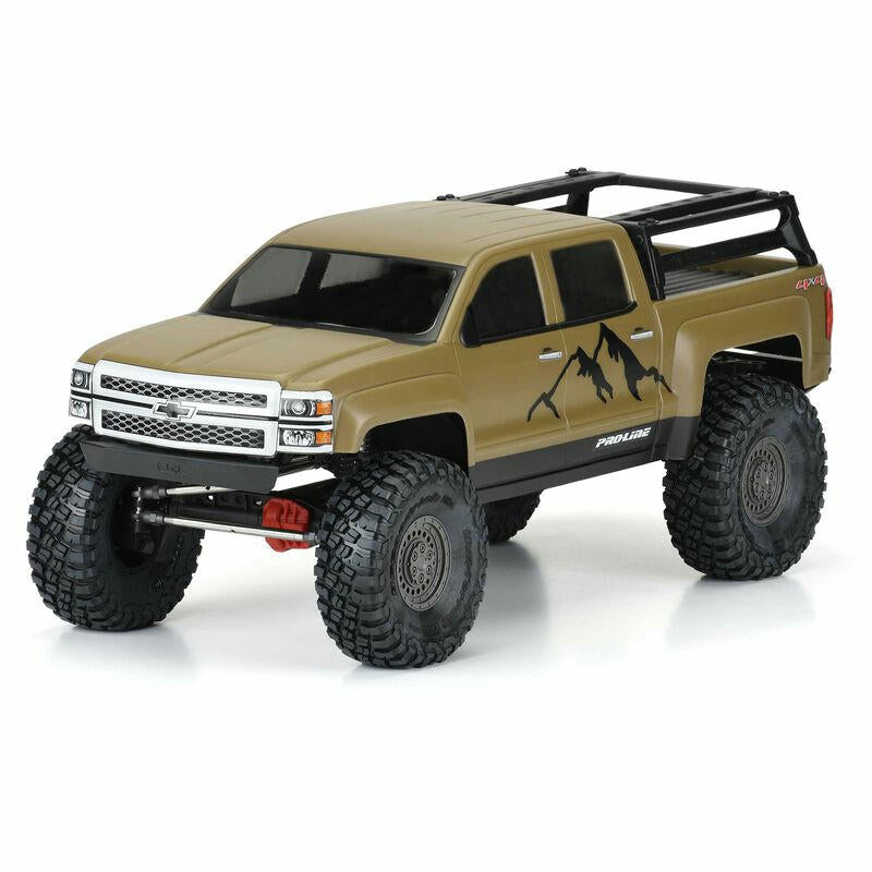 Image of Pro-Line 2015 Chevrolet Silverado Unpainted Truck Body (fits 13.9 WB Crawlers)
