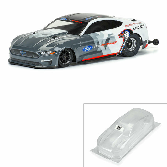 Image of Pro-Line 2021 Mustang Cobra Jet Losi Mini No-Prep Drag Car Unpainted Body 