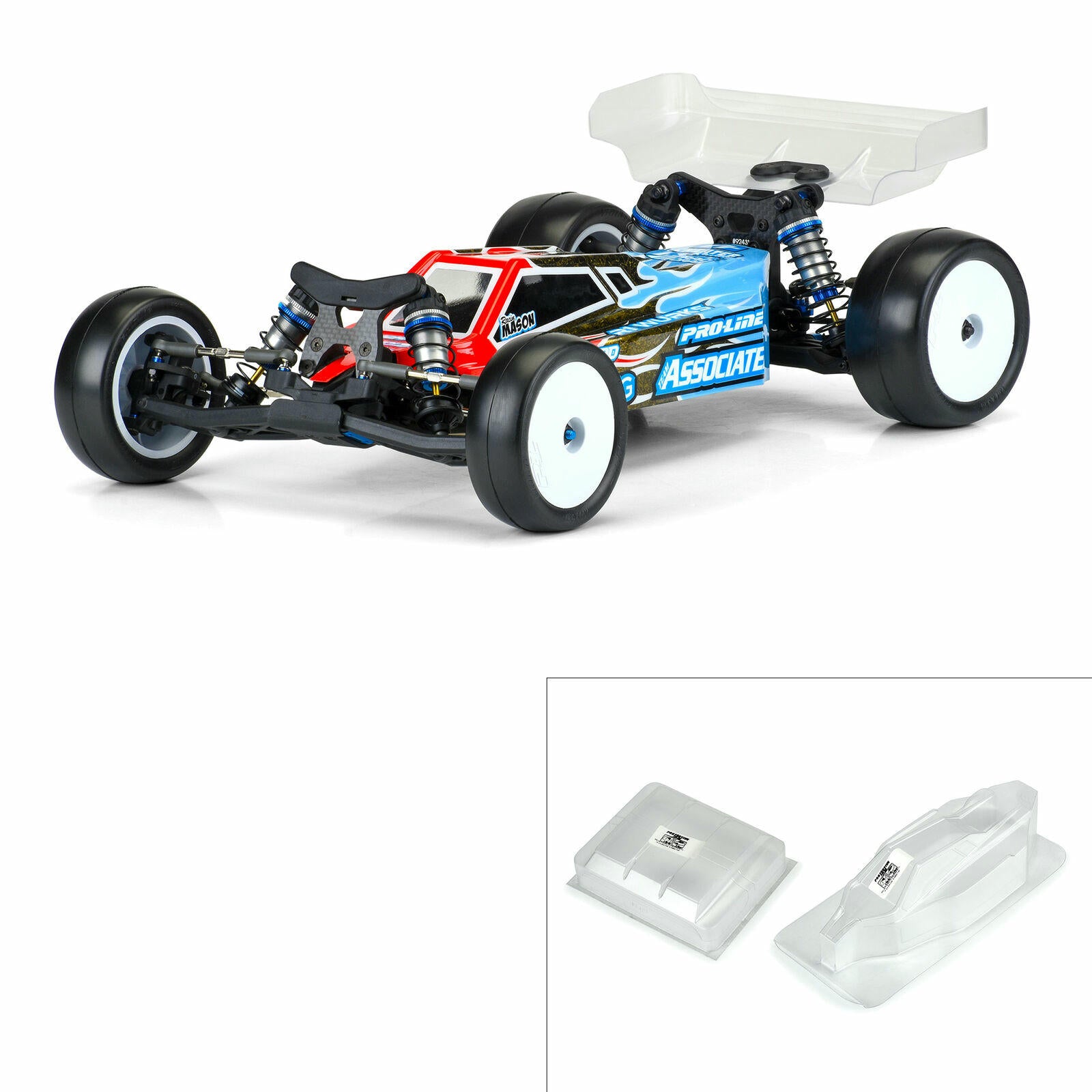 Image of Team Associated RC10 B7 2WD Buggy Lightweight Axis Body (Unpainted) PRO365125