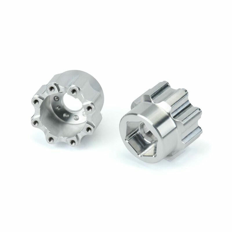 Image of Pro-Line 8x32 to 20mm Aluminum Hex Adapters for Pro-Line 8x32 3.8 Wheels 6357-00