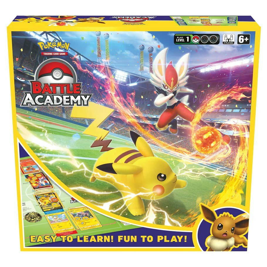 Image of Pokemon TCG Battle Academy 2022 Eevee/Cinderace/Pikachu 3-Deck Set PUI29080906