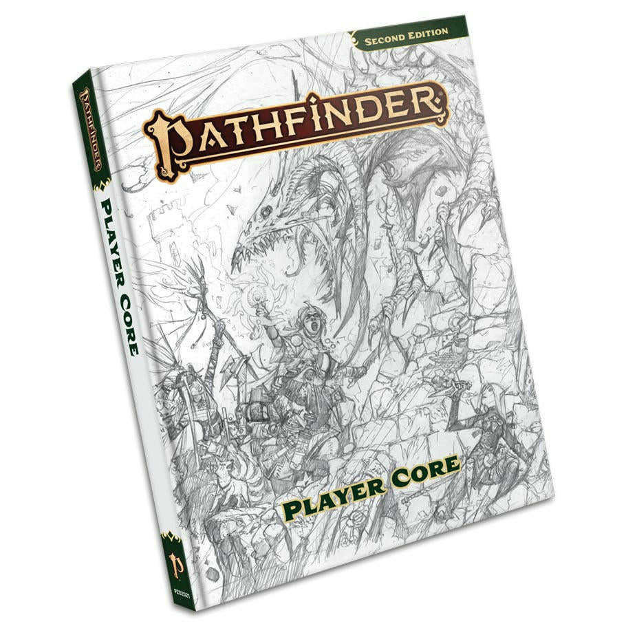 Image of Pathfinder Roleplaying Game P2 RPG Player's Core Rulebook Sketch Cover 