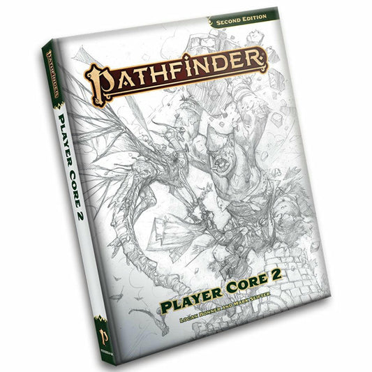 Image of Pathfinder Roleplaying Game P2 RPG Player Core 2 Sketch Cover Rulebook 