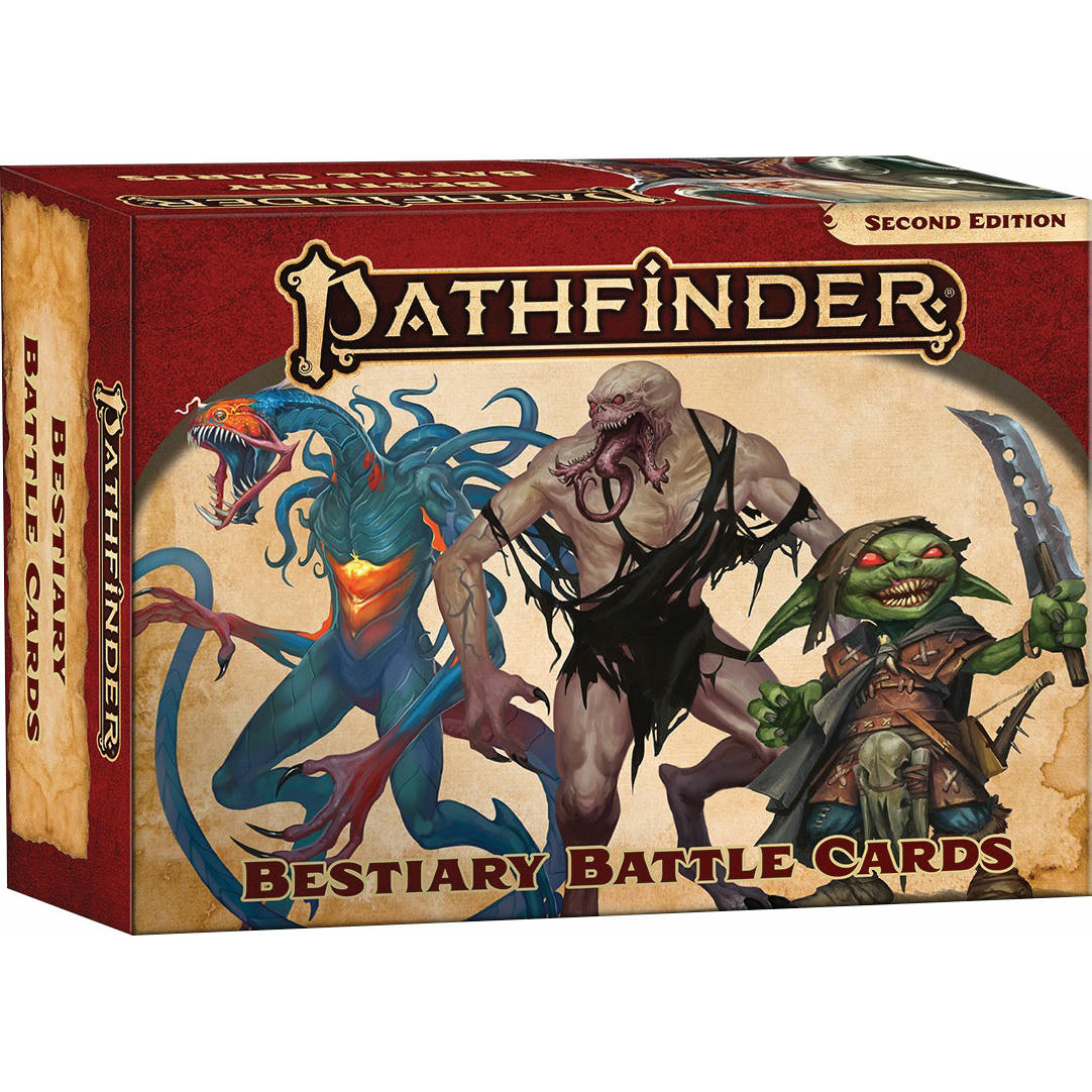 Image of Pathfinder P2 (2nd Ed) RPG: Bestiary Battle Cards by Paizo Publishing PZO2210