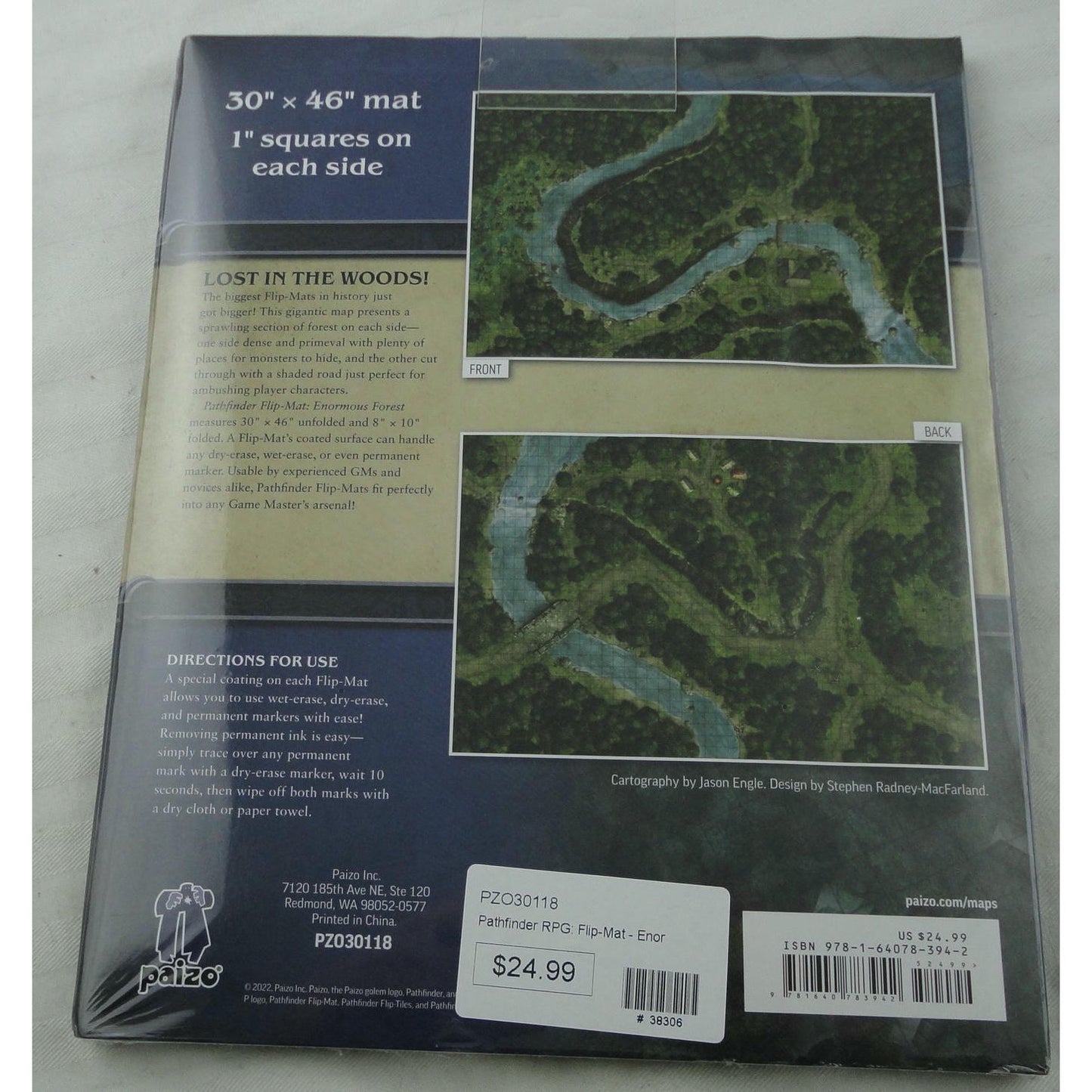Image of Pathfinder Flip-Mat Enormous Forest (30x46) By Paizo Publishing PZO30118