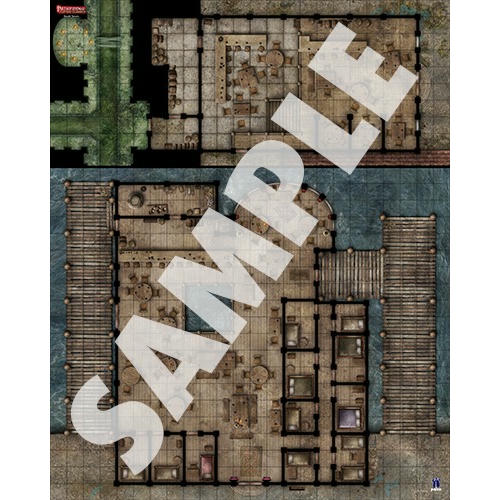 Image of Pathfinder Flip-Mat Classics Seedy Tavern Battle Map for RPG/Miniatures PZO31018
