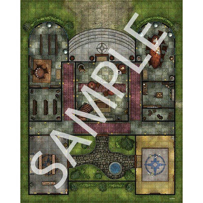 Image of Paizo Pathfinder Flip-Mat Classics: Pathfinder Lodge RPG Map PZO31039