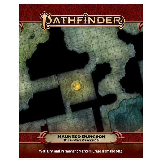 Image of Paizo Pathfinder Flip-Mat: Haunted Dungeon RPG Map PZO31045