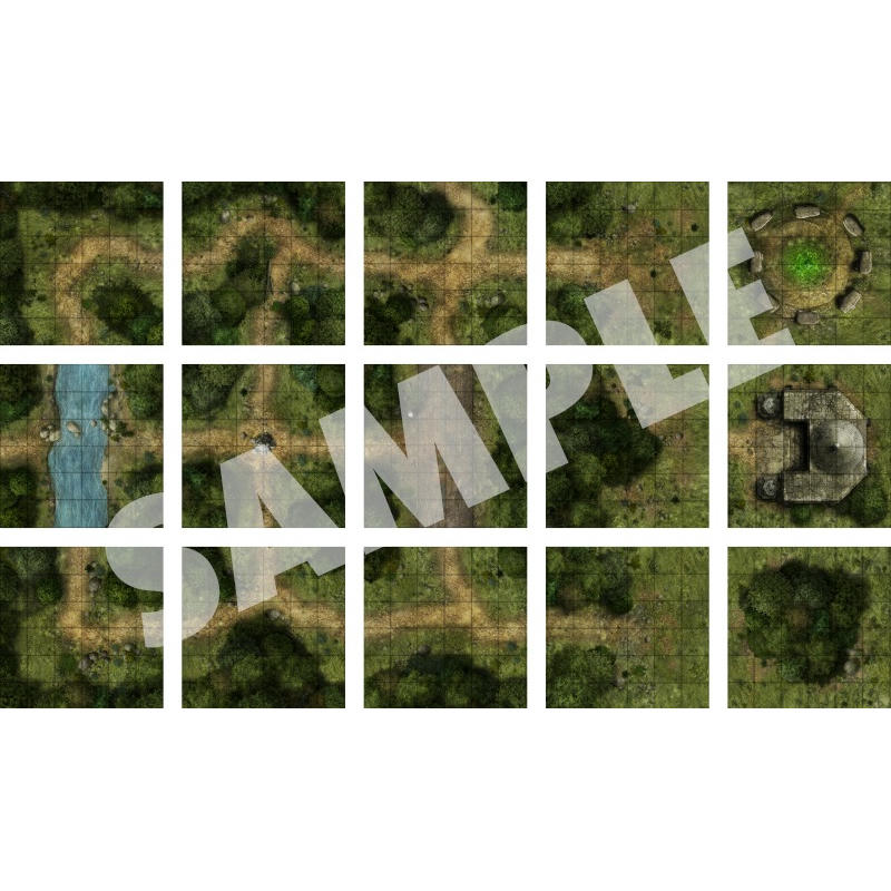 Image of Pathfinder Flip-Tiles: Dungeon Tiles Forest Starter Set PZO4075