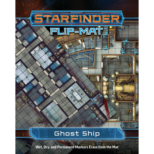 Image of Starfinder Flip-Mat: Ghost Ship w/1 Squares for Role Playing Games PZO7309