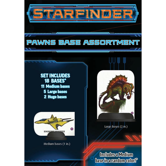 Image of Starfinder/Pathfinder Pawn Base Assortment (11 Med / 5 large /2 huge) PZO7401