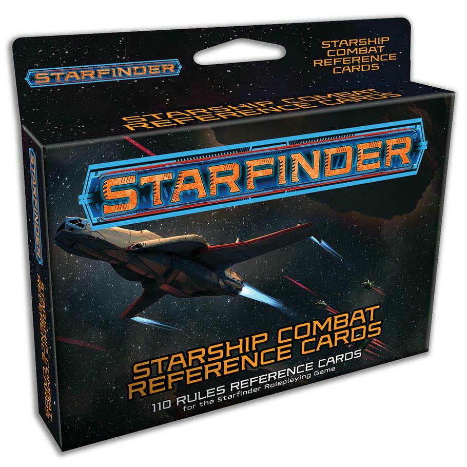 Image of Starfinder Roleplaying Game RPG Starship Combat Reference Cards PZO7418