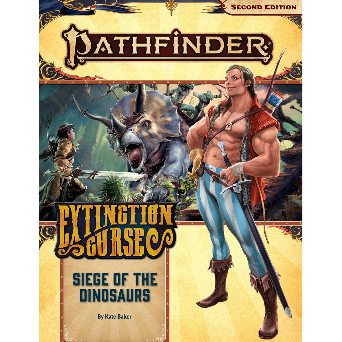 Image of Pathfinder 2E RPG Siege of the Dinosaurs Adventure Extinction Curse #4 90154