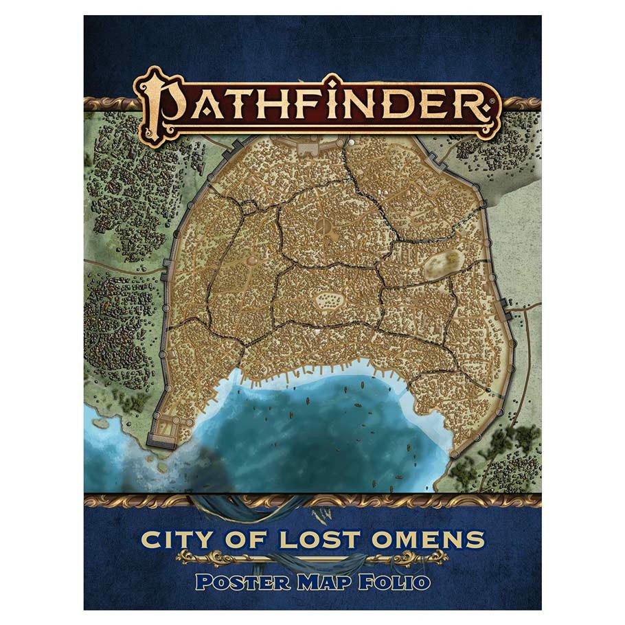 Image of Pathfinder RPG: Absalom, City of Lost Omens Poster Map Folio by Paizo PZO9305