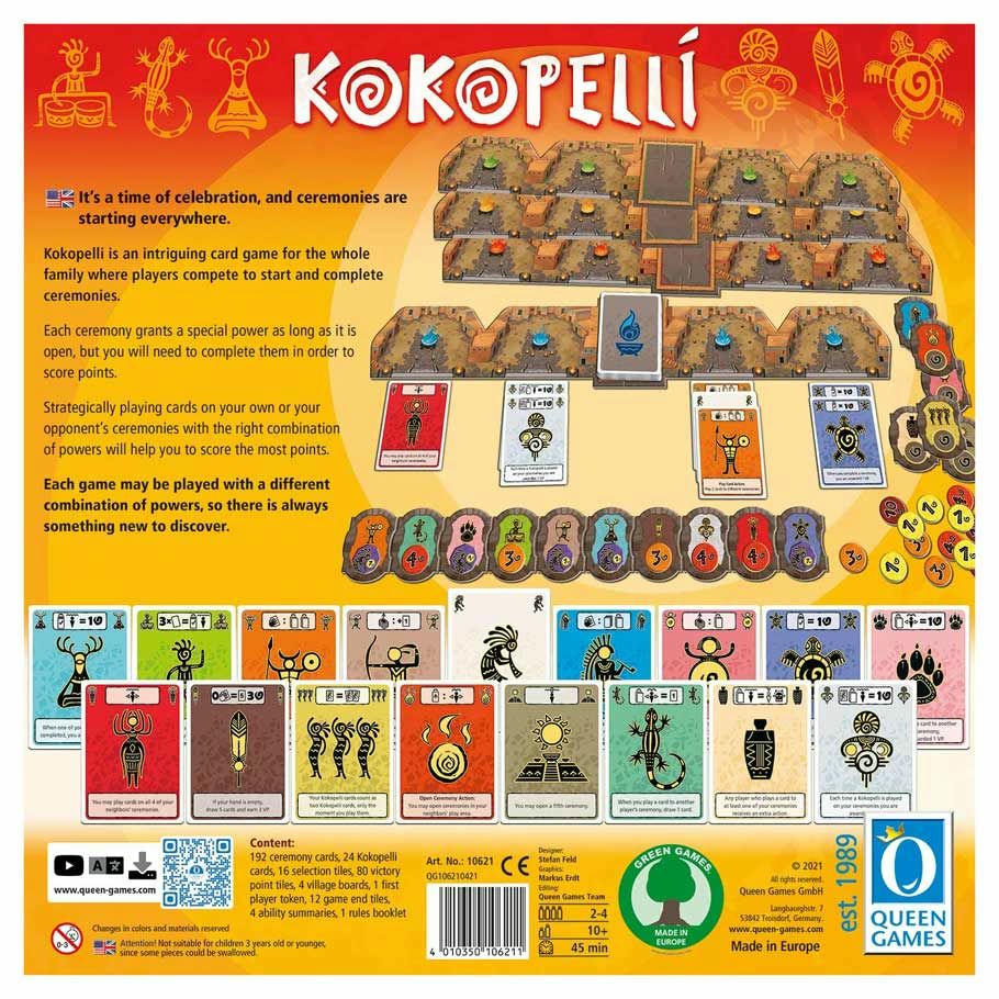Image of Kokopelli board game by Queen Games 2-4 Play, 10+, 45Mins QNG10621