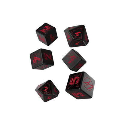 Image of Cyberpunk Red RPG Essentials 6-Dice Set by Q-Workshop QWSSCPE01